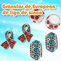 Lo zinco in lega European Beads